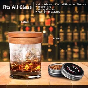 Cocktail Smoker Kit with Torch,Whiskey Smoker Kit,Old Fashioned Bourbon Smoker Kit with Four Kinds of Wood Chips, Whiskey Bourbon Gifts,Gifts for Mothers Day,Birthday and Cocktail Lovers (No Butane)