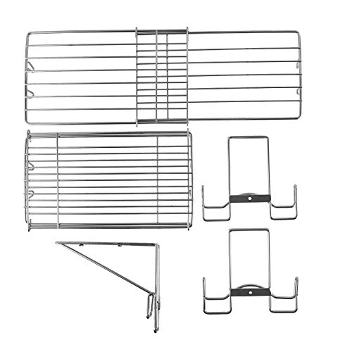 Universal Griddle Warming Rack Adjustable for Blackstone 17" 22" 28" 36" Griddles Accessories, for Royal Gourmet, Cuisinart, Pit Boss, Camp Chef & Most 17''~ 36'' Griddles, Stainless Steel BBQ Rack