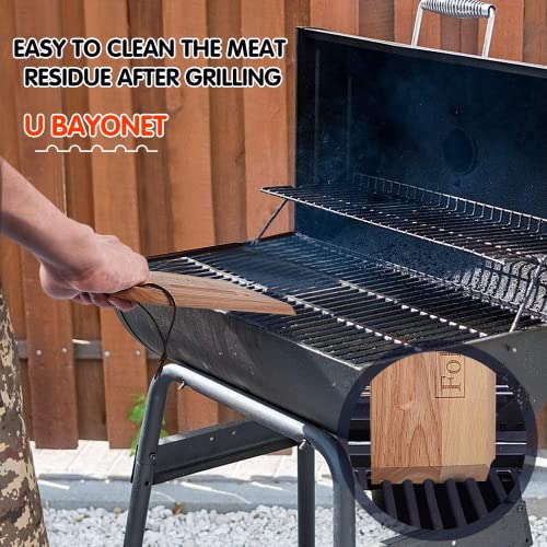 Wood Grill Scraper, Wooden Grill Scraper, Wooden Grill Cleaner Scraper, Wood BBQ Scraper for Grill, Wooden Barbeque Grill Grate Cleaner