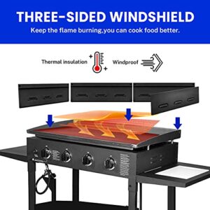 JEASOM Wind Screen for 5015 Blackstone 36" Griddle and Other Griddle,