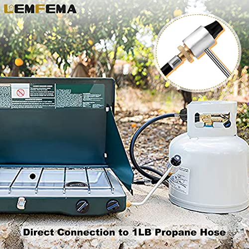 Lemfema 5430 Propane Gas Regulator Stove Pressure Regulator Replacement for Coleman Propane Stoves, Camping Stove Regulator Accessories