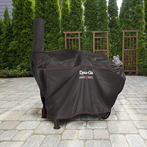 Dyna-Glo DG962CBC Barrel Charcoal Grill Cover, Fits Size: 70.47" W x 20.9" D x 39.76" H (178.99 x 53.08 x 100.99 cm), Black