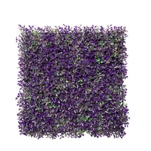 Windscreen4less Artificial Plant Leaves Faux Ivy Leaf Decorative Wall Fence Screen 20'' x 20" Purple Peanut Leaves 14 Pcs