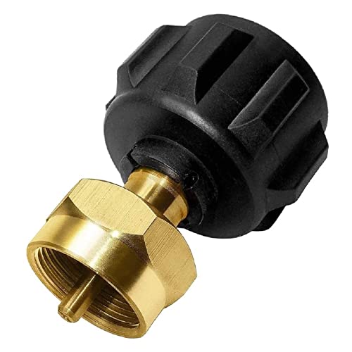 ANPTGHT Propane Refill Adapter, LP Gas Cylinder Tank Coupler Fits QCC1 / Type1 Propane Tank and 1 lb Throwaway Disposable Cylinder Solid Brass QCC1 Regulator Valve, Easy Fill Propane Bottle