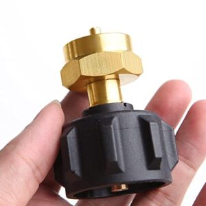 ANPTGHT Propane Refill Adapter, LP Gas Cylinder Tank Coupler Fits QCC1 / Type1 Propane Tank and 1 lb Throwaway Disposable Cylinder Solid Brass QCC1 Regulator Valve, Easy Fill Propane Bottle