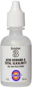 pentair r161182 no.3 acid demand total alkalinity solution, 1-ounce