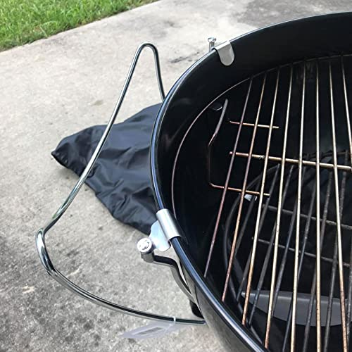 Outspark Grill Lid Holder-BBQ Accessories for All Weber 18/22/26 Inches Charcoal Kettle Grills, Grill Slide a Side Lid Prop,Stainless Steel