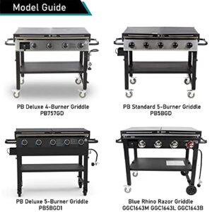 ZJYWSCH Cover for Pit Boss Deluxe 4 Burner PB757GD Griddle, Standard/Deluxe 5 Burner PB5BGD PB5BGD1 Griddle Grill, Waterproof for Blue Rhino Razor Griddle GGC1643