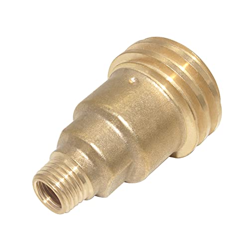 Hooshing QCC1 Nut Propane Gas Fitting Adapter with 1/4 Inch Male Pipe Thread Propane Hose Adapters Quick Connect Fitting