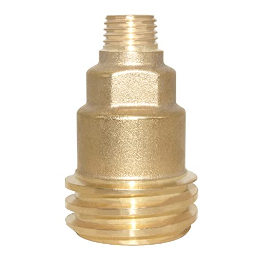 Hooshing QCC1 Nut Propane Gas Fitting Adapter with 1/4 Inch Male Pipe Thread Propane Hose Adapters Quick Connect Fitting