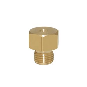 Hooshing 10PCS Propane Gas Orifice Nozzle Propane LPG Gas Pipe Water Heater DIY Burner Parts M5 x 0.5mm Orifice Size 0.65mm Brass Jet Nozzles