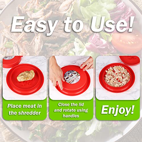 GABESS Chicken Shredder Tool Twist, Meat Shredder, Chicken Chopper, Meat Shredder Claws Suitable for Pulled Chicken, Pork, Beef, Dishwasher Safe, Non-Skid Base.