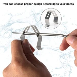 6 Pieces Grill Thermometer Probe Clip Holder for BBQ Smoker，Universal Upgraded Stainless Steel Barbecue Temp Probe Clip