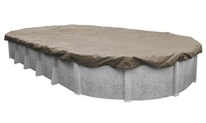 pool mate 571218-4 sandstone winter pool cover for oval above ground swimming pools, 12 x 18-ft. oval pool