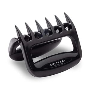 culinary couture black meat claws for shredding and mixing, shredding claws for pulled pork, chicken shredder tool, bbq claws for shredding meat, white elephant gift ideas, stocking stuffer for cooks