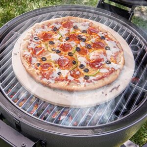 Char-Griller 6202 AKORN Kamado Charcoal Pizza Grilling Stone, Ivory