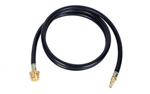 gassaf 6ft quick connect propane hose for rv to grill, 1/4″ quick disconnect lp gas line connects 1 lb portable appliance to rv