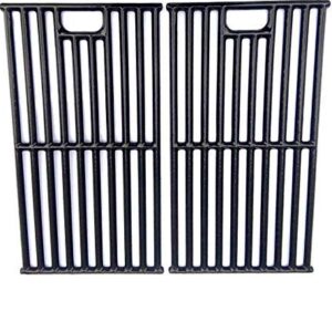 Porcelain Cast Iron Grates for Dyna-glo DGB730SNB-D, DGB730SNB, M365GMDG14-D, M365GMDG14, 314076 Gas Grill Models, Set of 2