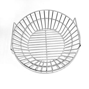 only fire #8537 Charcoal Ash Basket, Stainless Steel Charcoal Holder with Handles, Grilling Accessories, Fits Kamado Joe Classic