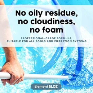 Element Blue - Pool and Spa Defoamer - Reduces Bubble and Foam for Clean, Clear Water - for Fountains, Pools, Hot Tubs, and Spas - Fast-Acting Water Pool Defoamer - 64 OZ