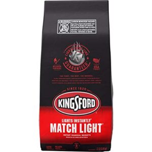 Kingsford 32090 Match Light Charcoal Briquettes, 12 lb, Black