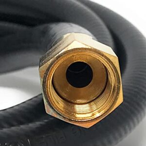 6' LP Propane Gas Hose Pressure Washer Hose Air Hose Assembly 3/8" Female Flare Coupling Connector Fitting x 3/8" Male NPT [948-814] High or Low Pressure for LP Gas Tanks RV BBQ Heaters Air Compressor