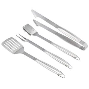 amazoncommercial 4-piece heavy duty stainless steel bbq grilling tools set