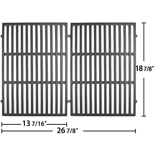 Hongso 18 7/8 Grill Grates Flavorizer Bars and Heat Deflectors Replacement for Weber Genesis II 310 and Genesis II LX 340 Series Gas Grills 2017 and Newer, Replace 66095 66802 66795 66032 90235 66040