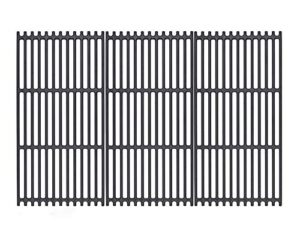 shinestar 17” x 9 1/2″ grill grates for charbroil tru infrared 463242716, 463276016, 463242715, nexgrill 720-0882a, lowe’s 639322, porcelain-enameled cast-iron cooking grid, set of 3