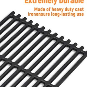 SHINESTAR 17'' x 9 1/2" Grill Grates for Charbroil Tru Infrared 463242716, 463276016, 463242715, Nexgrill 720-0882A, Lowe's 639322, Porcelain-enameled Cast-Iron Cooking Grid, Set of 3