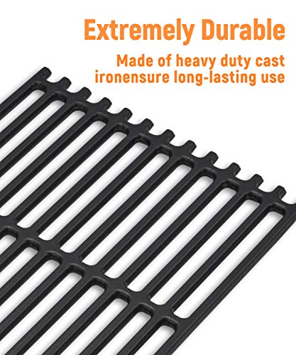 SHINESTAR 17'' x 9 1/2" Grill Grates for Charbroil Tru Infrared 463242716, 463276016, 463242715, Nexgrill 720-0882A, Lowe's 639322, Porcelain-enameled Cast-Iron Cooking Grid, Set of 3