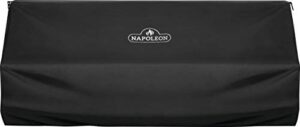 napoleon 61826 pro 825 vented all weather waterproof fabric built-in island grill cover with adjustable hook and loop straps, black