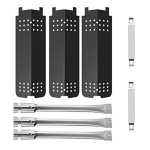 bbq-plus grill replacement parts for charbroil classic 360 3-burner 463773717 g215-0203-w1 g320-0200-w1a,heat plates, grill burner, carryover tube for char broil classic 280/american gourmet 2 burner