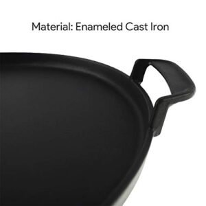 bbq777 7421 Enameled Cast Iron 12" Gourmet BBQ System Griddle Replacement Parts for Weber Original Kettle Premium 22-inch Charcoal Grill, 22'' Smokers, Performer Premium Grill