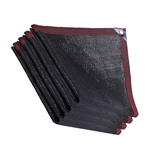 HLMBQ Black Shade Net Cloth 6.6'x10' Sunblock Privacy Screen Fabric Sun Mesh Net Shade Rate 90% Garden Patio RV Railing Window Custom Make Size