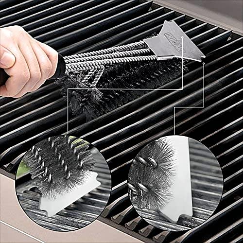 BBQ Brush,JIBOERTB,BBQ Grill Brush for Outdoor Grill-Proof Stainless Steel,Grill Accessories,Grill Tools for Outdoor Grill,Weber Grill Accessories