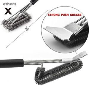 BBQ Brush,JIBOERTB,BBQ Grill Brush for Outdoor Grill-Proof Stainless Steel,Grill Accessories,Grill Tools for Outdoor Grill,Weber Grill Accessories