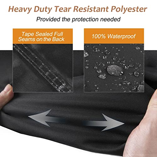 NettyPro Smoker Cover Heavy Duty Waterproof 30 Inch for Masterbuilt Cuisinart Dyna-Glo Charbroil Digital Electric Propane Vertical Smoker, Fade and UV Resistant, 19" W x 18" D x 33" H, Black