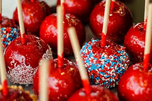 Perfect Stix WRS55SP-200 Wooden Candy Apple Skewer Stick - 5-1/2" x 3/16" Semi Pointed, 0.2" Height, 0.4" Width, 5.5" Length (Pack of 200)