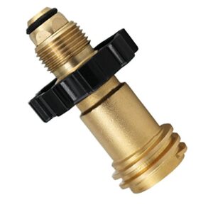 dozyant universal fit propane tank adapter converts pol to qcc1 / type 1 with wrench, propane hose adapter old to new connection type
