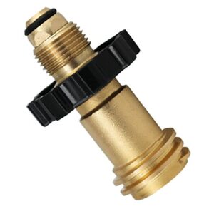 DOZYANT Universal Fit Propane Tank Adapter Converts POL to QCC1 / Type 1 with Wrench, Propane Hose Adapter Old to New Connection Type