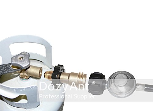 DOZYANT Universal Fit Propane Tank Adapter Converts POL to QCC1 / Type 1 with Wrench, Propane Hose Adapter Old to New Connection Type