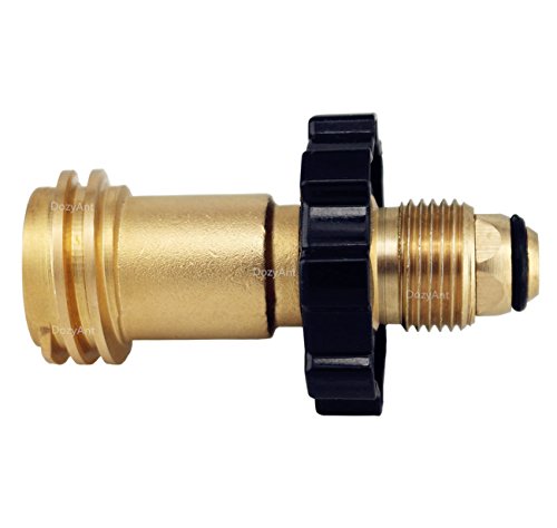 DOZYANT Universal Fit Propane Tank Adapter Converts POL to QCC1 / Type 1 with Wrench, Propane Hose Adapter Old to New Connection Type