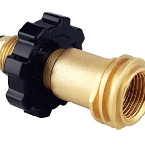 DOZYANT Universal Fit Propane Tank Adapter Converts POL to QCC1 / Type 1 with Wrench, Propane Hose Adapter Old to New Connection Type