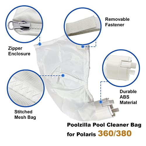 Poolzilla Pool Cleaner Bag for Polaris 360 and 380-2 Pack