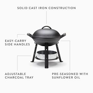Barebones All-in-One Cast Iron Grill, Dutch Oven for Camping and Outdoor Cooking