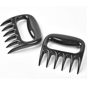 meat shredding claws, ailelan meat claws for making pulled pork, bear claws for shredding meat, professional smoker grill accessories for shredding, handling and carving delicious foods