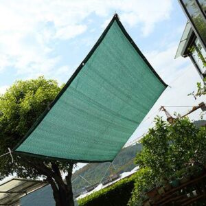 LKLXJ Roof Sunshade Fabric Rectangle Dark Green，75% Shade Protection， Shade Cloth Garden Canopy ， Patio Insulation Net，Heavy Duty Full Size for Animal Houses and Courtyard Privacy Fences