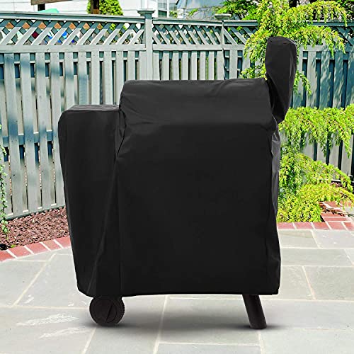 Mightify Heavy Duty Waterproof Grill Cover for Traeger Pro 22 Series Grill, Traeger 575, Eastwood, Z Grill 550B, Z-Grill Smoker and More, Ourdoor Fade & UV Resistant Wood Pellet Grill Cover, Black