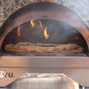 Cru Ovens Model 30 Outdoor Stainless Steel Portable Wood-Fired Pizza Oven, Pizza Peel + Embers Rake Included, Made in Portugal